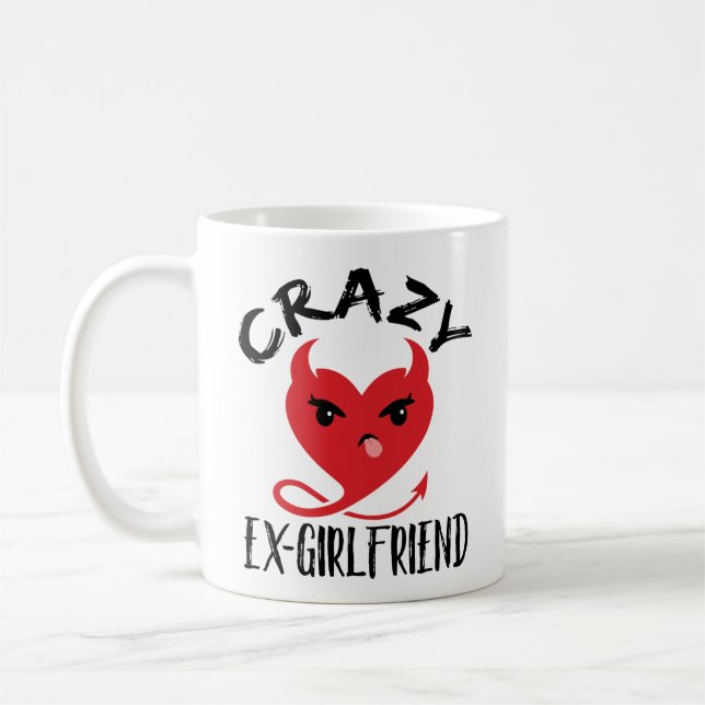 Crazy Ex-Girlfriend Funny Devil Red Heart Coffee Mug (Left)