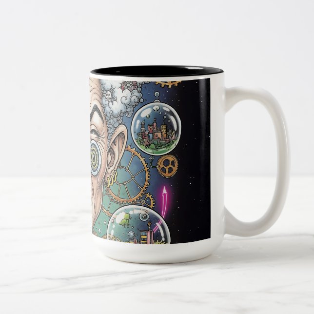Crazy Expression Caricature Mug – Unique Artistic  (Right)