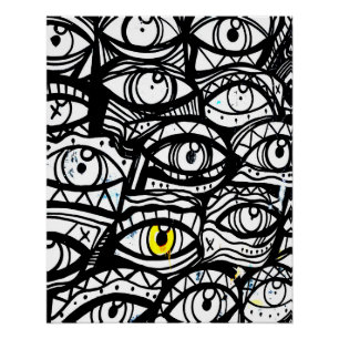 crazy eye poster