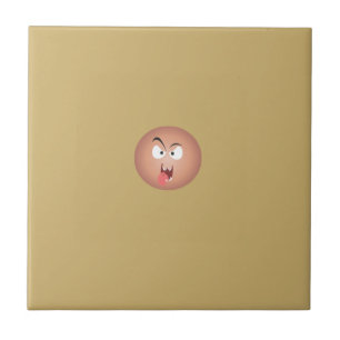 Crazy Face Ceramic Tile
