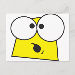 Crazy Face Postcard