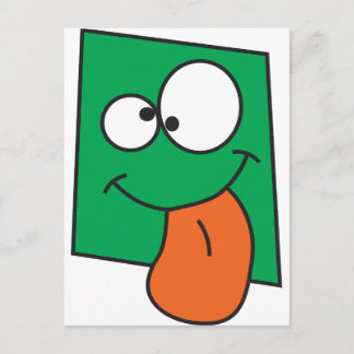 Crazy Face Postcard