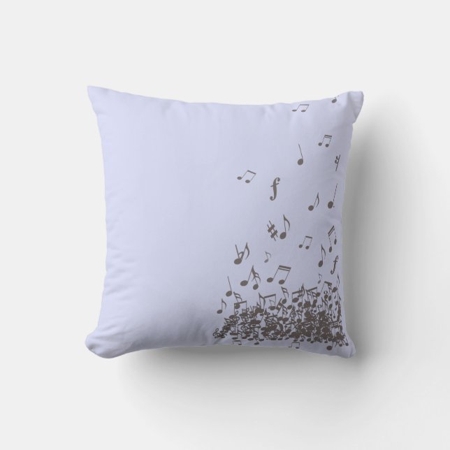 Crazy falling notes pillow (Front)