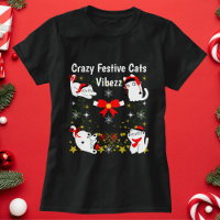 Crazy Festive Cats Funny Christmas Personalized 