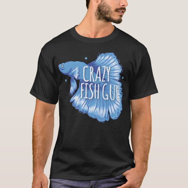 Crazy Fish Guy T-Shirt (Front)