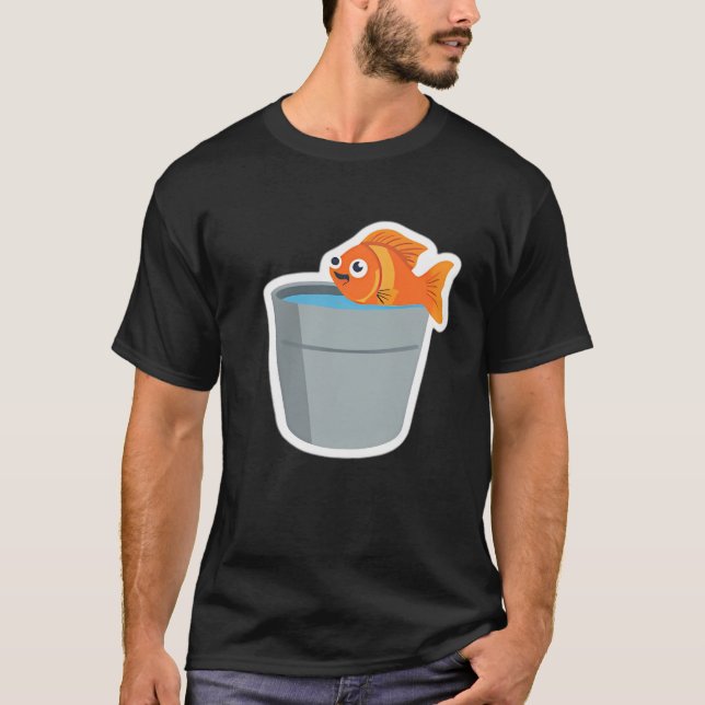 Crazy fish (small size). T-Shirt (Front)