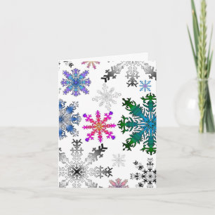 crazy flakes holiday card