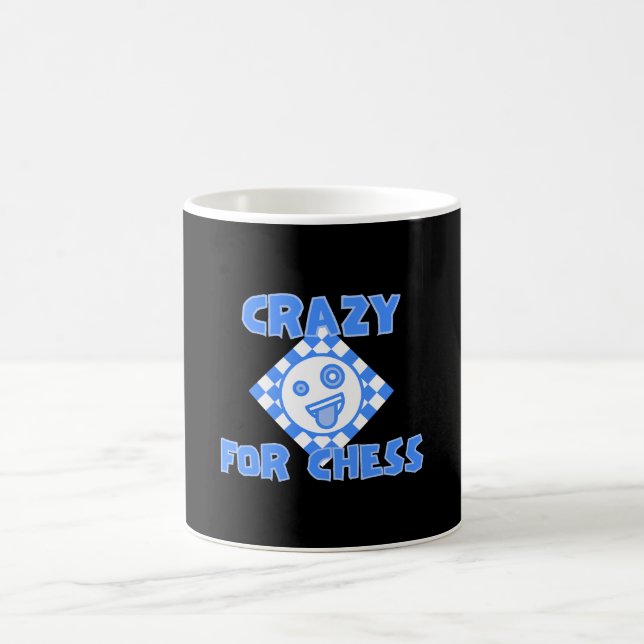Crazy for chess coffee mug (Center)