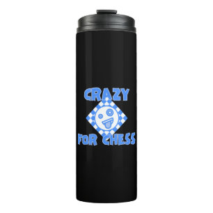 Crazy for chess thermal tumbler