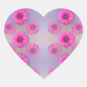 Crazy for Daisy Heart Sticker