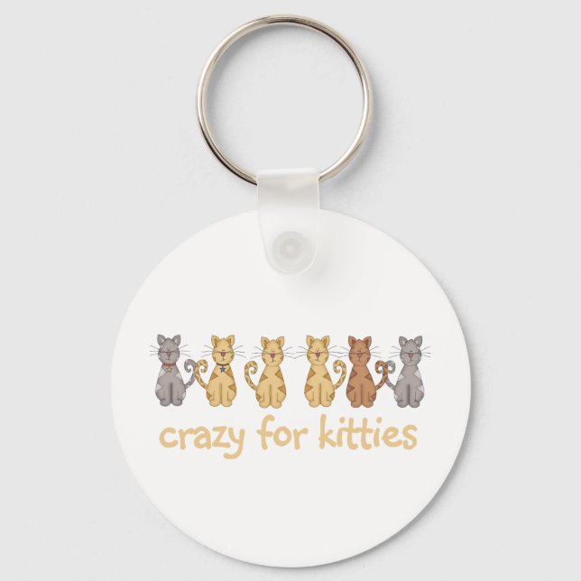 Crazy for Kitties Keychain (Front)