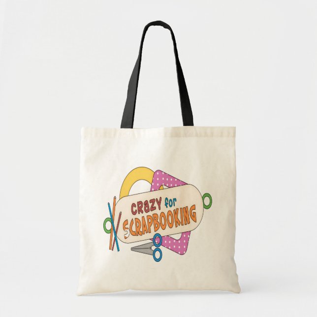 Crazy For Scrapbooking! Tote Bag (Front)