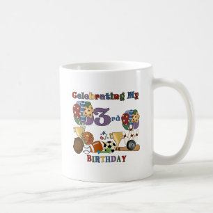 Crazy For Sports 3rd Birthday Tshirts and Gifts Coffee Mug