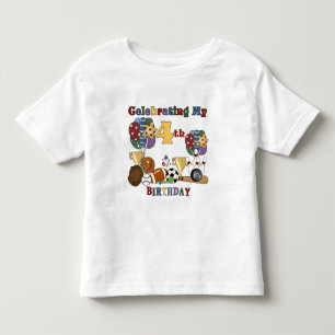 Crazy For Sports 4th Birthday T-shirts and Gifts