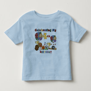 Crazy For Sports 4th Birthday T-shirts and Gifts