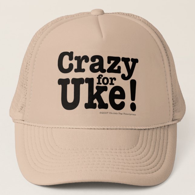 Crazy for UKE Designer Cap (Front)