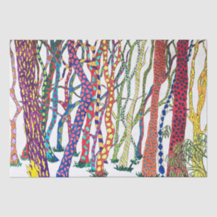 Crazy Forest colourful fun happy Tissue Paper