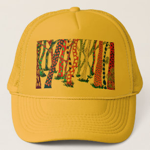Crazy Forest Watercolor Birthday Parent Trucker Hat