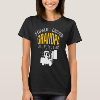 Crazy Forklift Driver Grandpa Accessories T-Shirt
