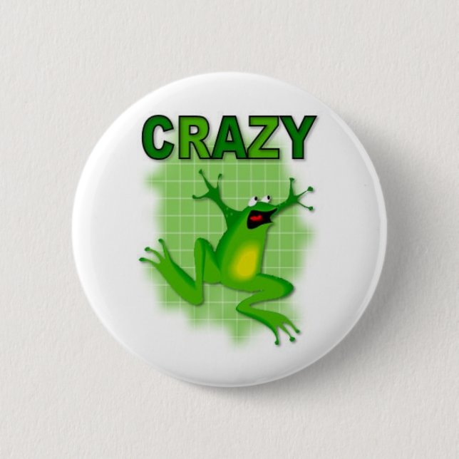 CRAZY FROG 2 INCH ROUND BUTTON (Front)