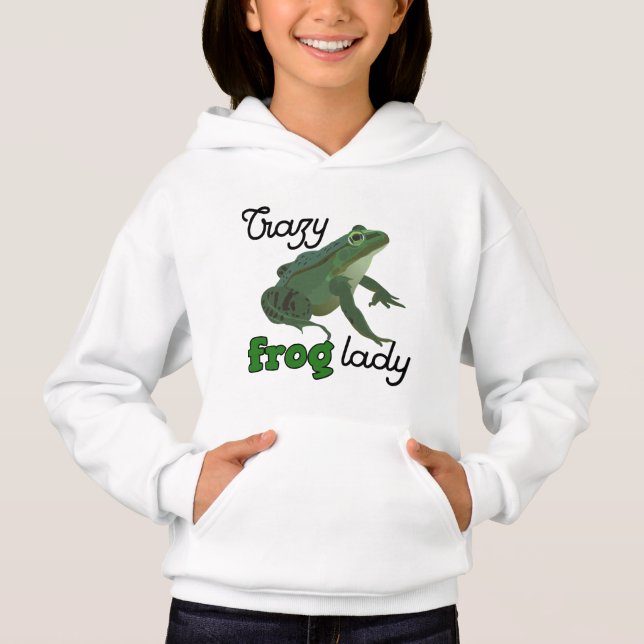 Crazy Frog Lady Frog lover gifts (Front)