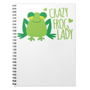 Crazy Frog Lady Notebook