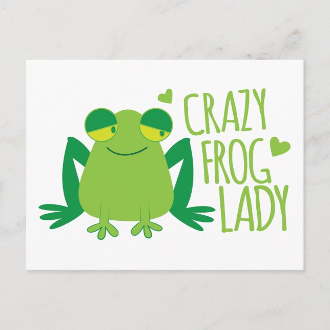 Crazy Frog Lady Postcard (Front)