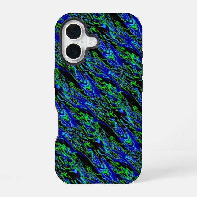 Crazy Funky Rainbow Style iPhone 16 Case (Back)