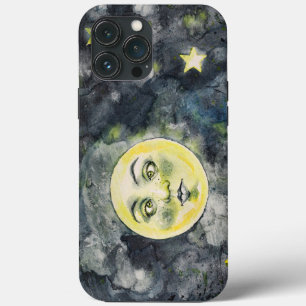Crazy Funny Moon Silly Eyes Weird   iPhone 13 Pro Max Case