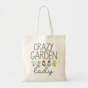 Crazy Garden Lady Tote Bag