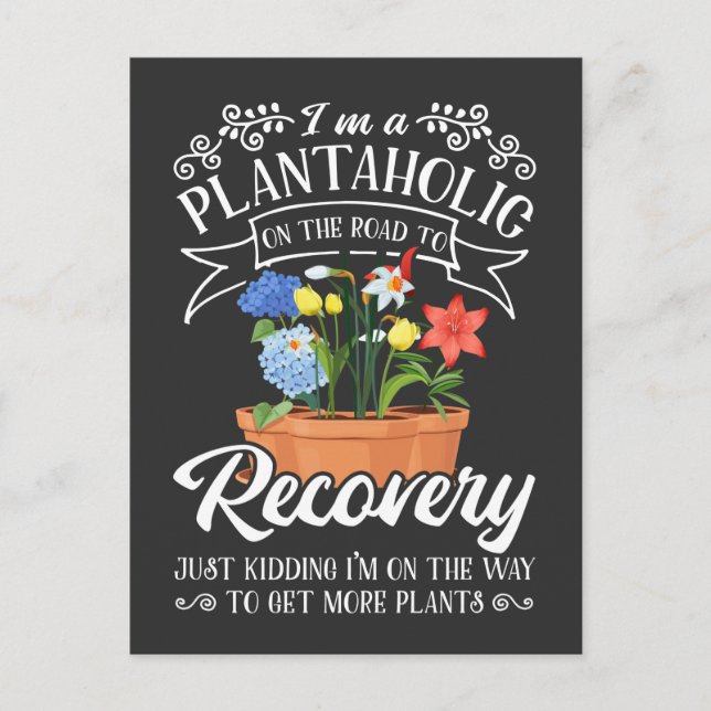 Crazy Gardening Mom Plant Lover Landscaper Wife Postcard (Front)