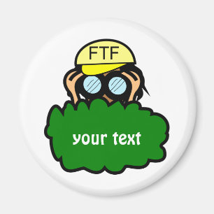 Crazy Geocacher Geocaching Swag Custom Magnet