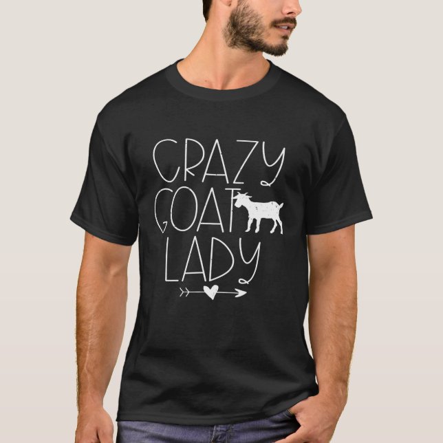Crazy Goat Lady   Goa T-Shirt (Front)
