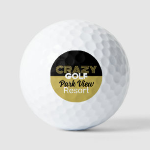 Crazy Golf Slogan, Mini Golf Course Balls