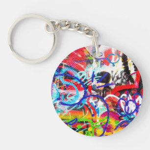 Crazy Graffiti Keychain