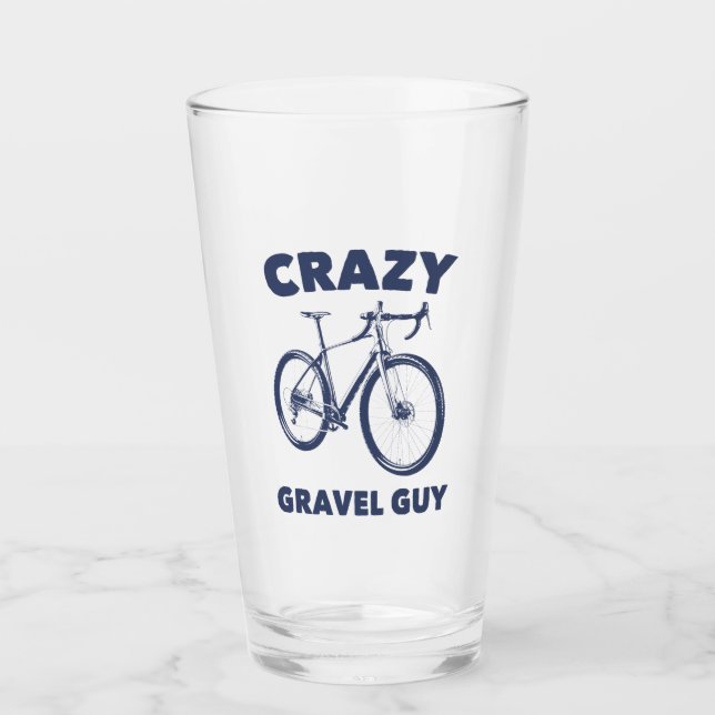 Crazy Gravel Guy Cycling Glass (Front)