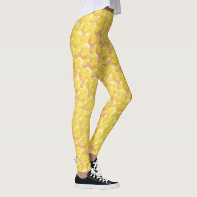 Crazy Great Dane Pattern Leggings (Right)