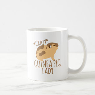 crazy guinea pig lady coffee mug