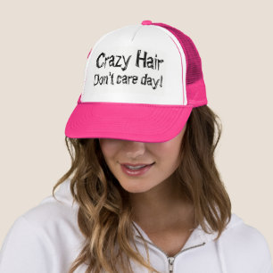 Crazy Hair Don't Care Day Humour Trucker Hat