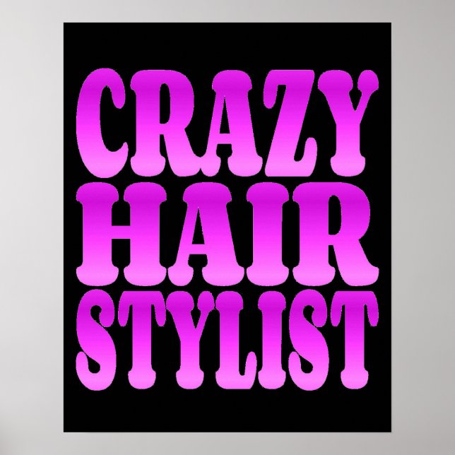 Crazy Hair Stylist Poster (Front)