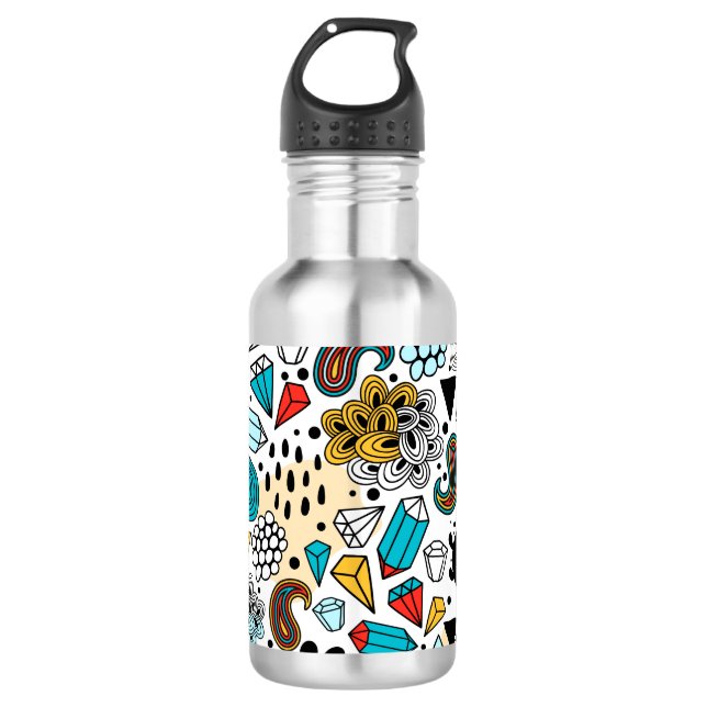 Crazy head 710 ml water bottle (Front)