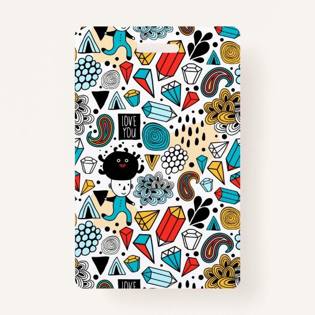 Crazy head badge (Front)