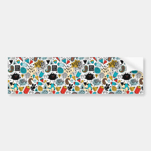 Crazy head bumper sticker