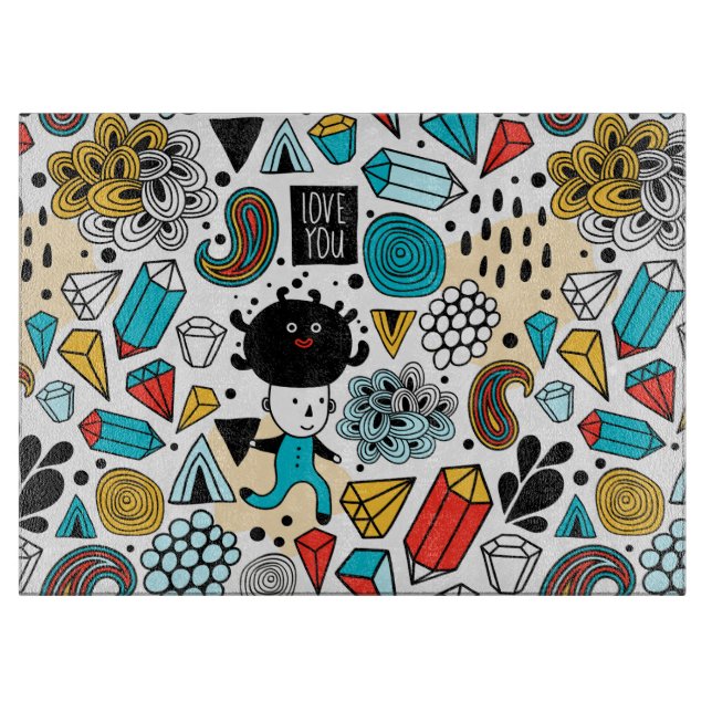 Crazy head cutting board (Front)