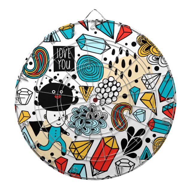 Crazy head dartboard (Front)