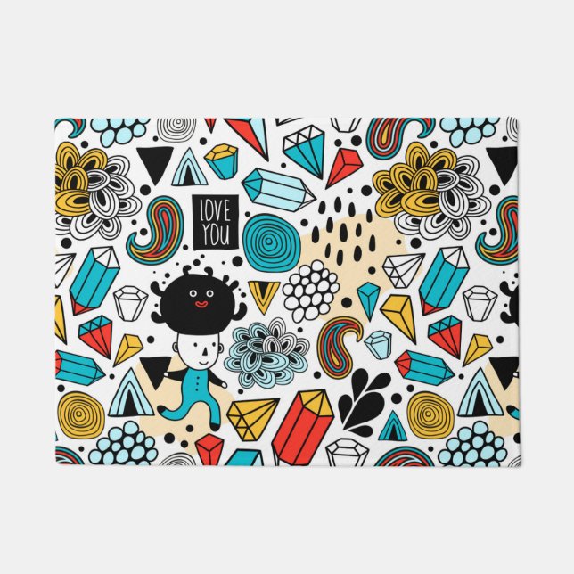 Crazy head doormat (Front)