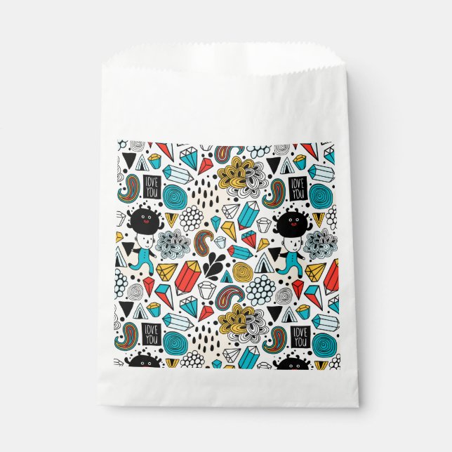 Crazy head favour bag (Front)