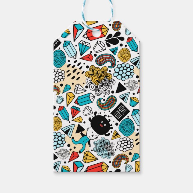 Crazy head gift tags (Front)