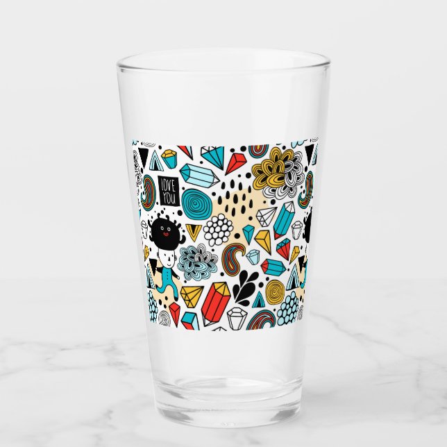 Crazy head glass (Front)