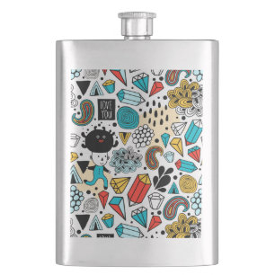 Crazy head hip flask
